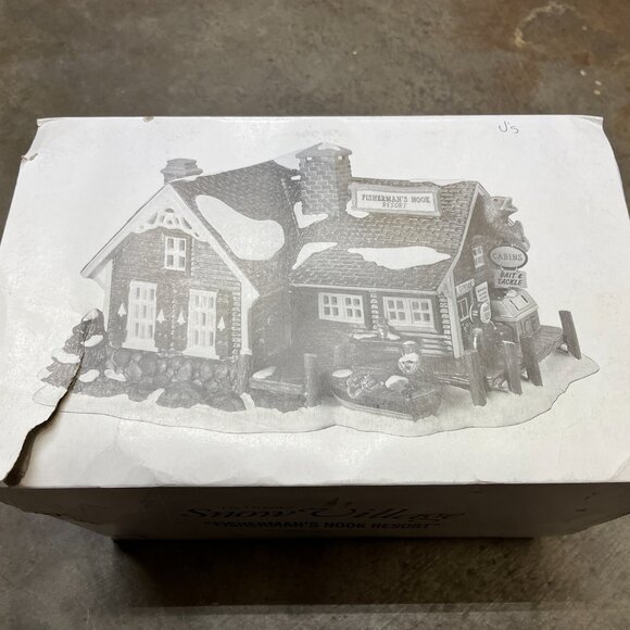 Department 56 Original Snow Village Fisherman's Nook Resort - Picture 9 of 14